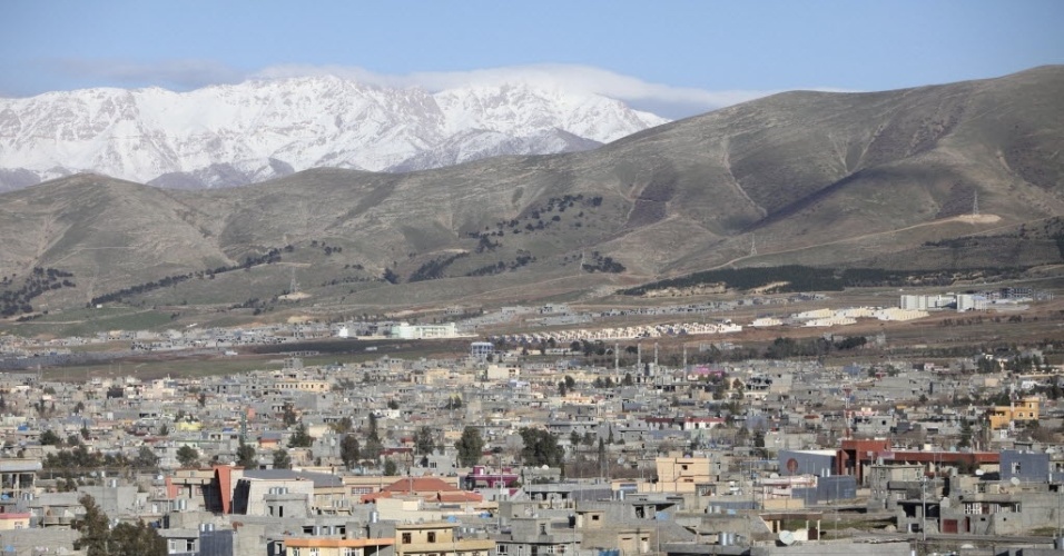 13.mar.2014 - Vista da cidade curda de Halabja, próximo a Sulaimaniya, a 260 km a nordeste de Bagdá. Foto foi tirada em 1º de fevereiro de 2014