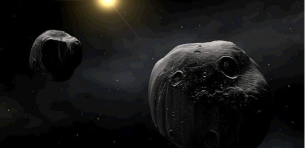 Cerca de 15% dos asteroides próximos a Terra são binários - ESO via BBC