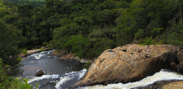Nascente do rio Paraíba do Sul; nível da  água no local está diminuindo - Zanone Fraissat/Cotidiano