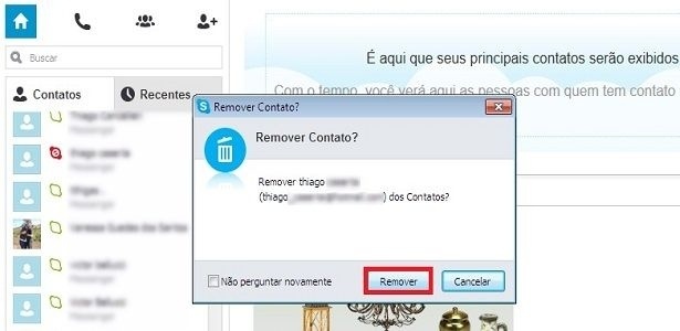 Aprenda a excluir contatos bloqueados em sua lista do Skype - 01/04 ...