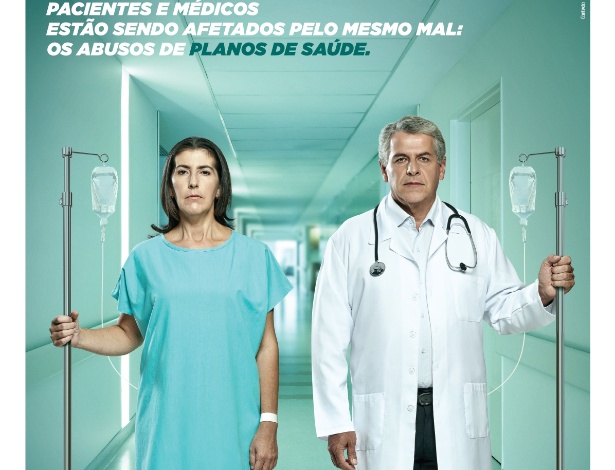 Banner da campanha da Associação Paulista de Medicina contra o abuso dos planos de saúde - Divulgação