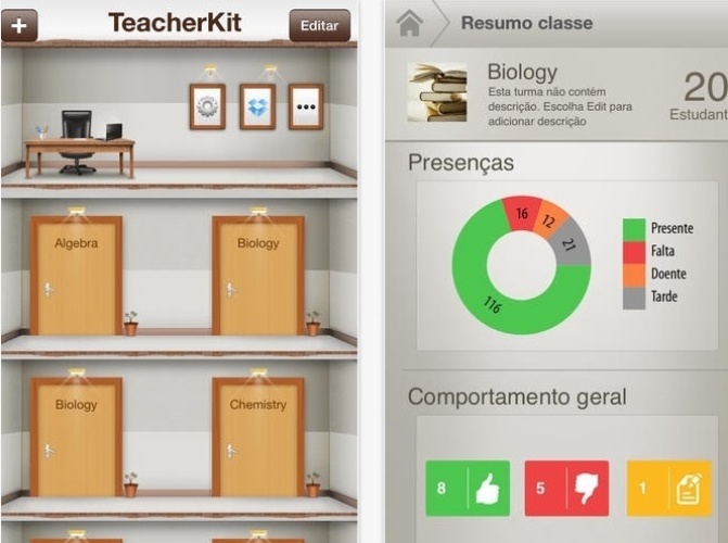 teacherkit, aplicativo para o professor