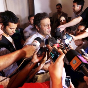 Senador Aécio Neves (PSDB-MG) durante entrevista - Orlando Brito/OBritoNews