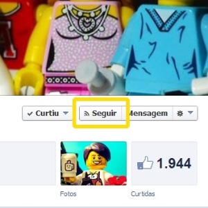 Botão para ''Seguir'' fanpage fica ao lado da opção ''Curtir'' no Facebook - Reprodução - Reprodução