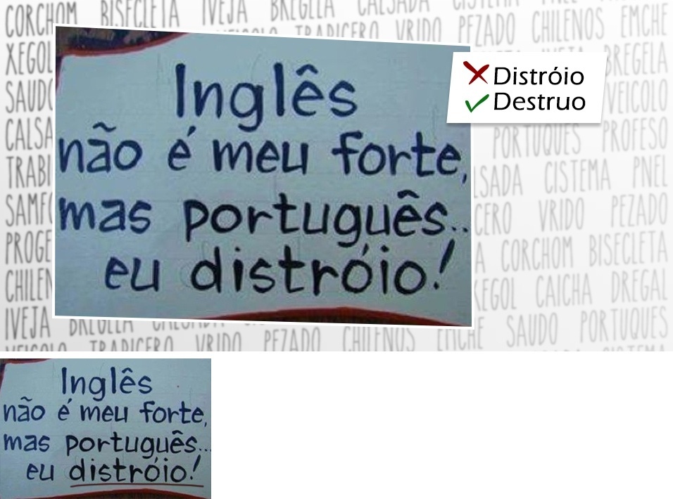 Erros de português Simão - Arte/UOL