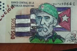 Fotos: Desenhos em cédulas de peso viram forma de protesto na Argentina -  14/04/2014 - UOL Economia