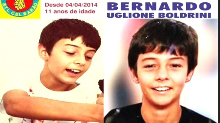 Bernardo Uglione Boldrini, 11, desapareceu de casa e o corpo foi encontrado a 80 quilômetros de distância