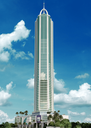 Infinity Coast pretende se tornar o prédio mais alto do país - Divulgação