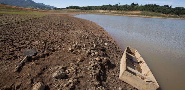 Reservatório do Sistema Cantereira que está vazio; MP aponta uso indevido dos recursos hídricos - Sebastião Moreira/EFE