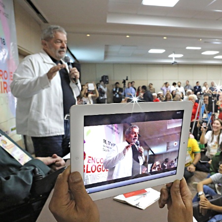 16.mai.2014 - O ex-presidente Luiz Inácio Lula da Silva durante palestra - Ricardo Stuckert/Instituto Lula