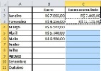 Saiba criar planilhas com somas acumulativas no Excel - Reprodução 