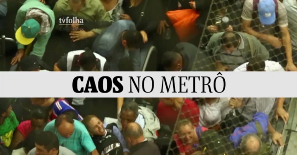 Em dia de greve dos rodoviários em São Paulo, estações do metrô ficaram lotadas, obrigado usuários a se apertarem para conseguir chegar aos trens na volta para casa