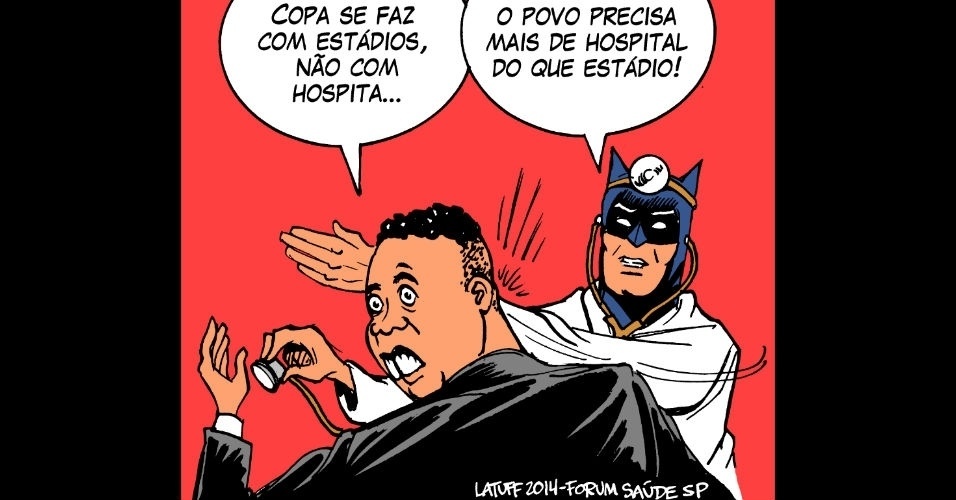 Imagem para álbum charges e problemas da Copa - - Carlos Latuff/Latuff Cartoons