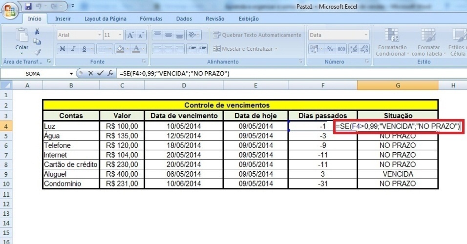 Calcular Data Inicial Prazo Data De Vencimento No Excel Mobile Legends