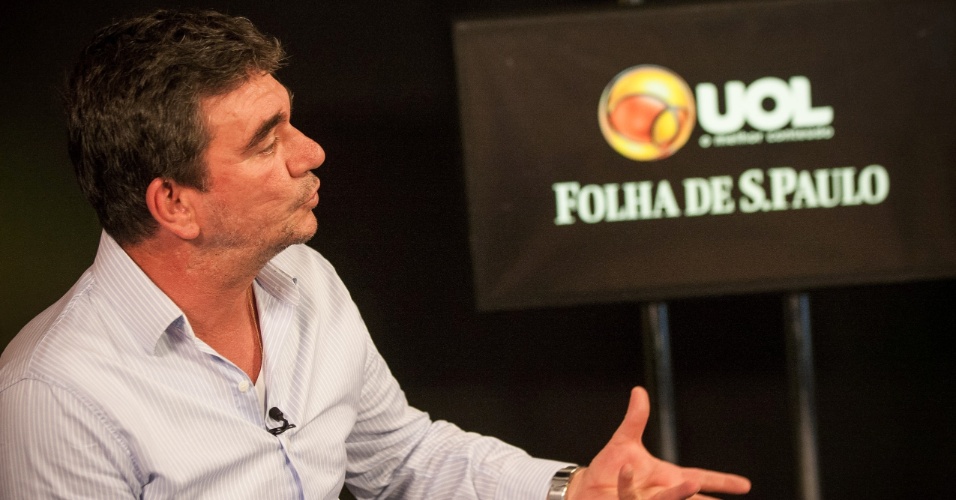 Ex-presidente do Corinthians e hoje conselheiro vitalício do clube concedeu entrevista ao UOL e à Folha em 4.jun.2014. A gravação ocorreu no estúdio do UOL em São Paulo.