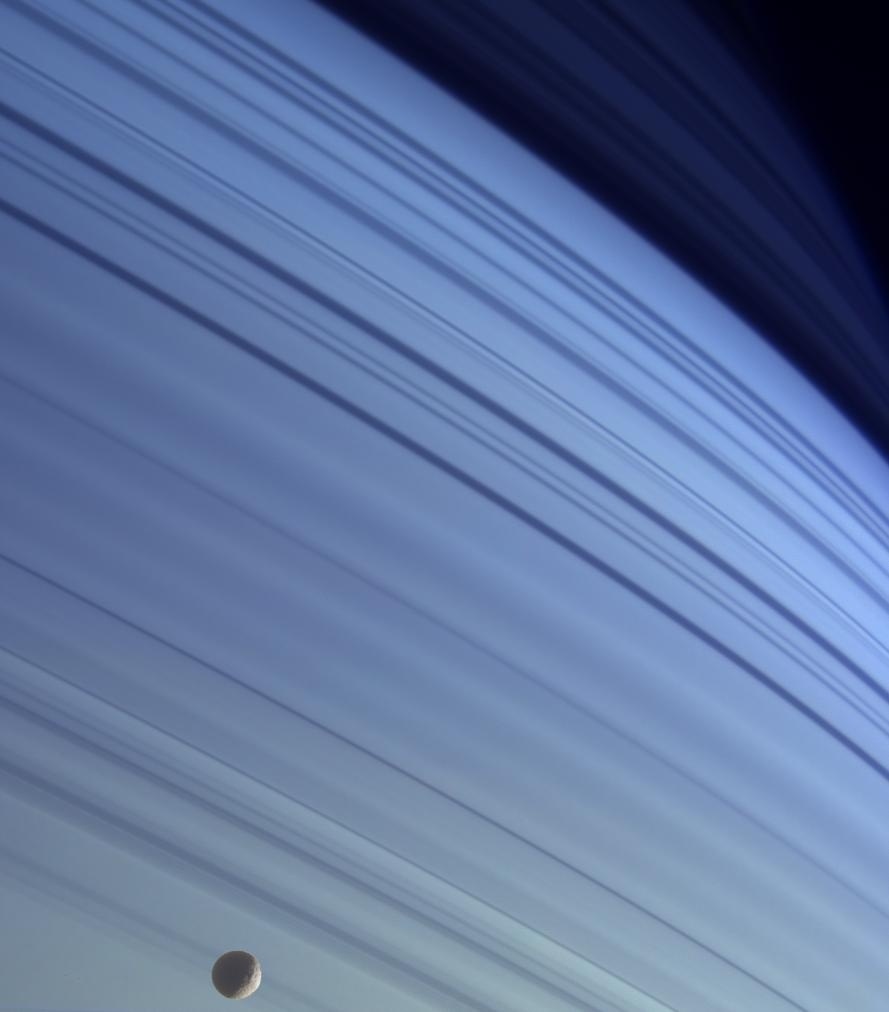 1.jul.2014 - Nuvens de Saturno avistadas pela missão espacial Cassini, que celebra nesta terça-feira (1) dez anos de exploração ao planeta Saturno, seus anéis e suas luas, que rendeu imagens surpreendentes - NASA/JPL/Instituto de Ciência Espacial