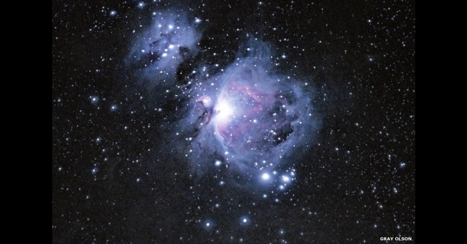 3.jul.2014 - Esta imagem da nebulosa de Orion foi capturada pelo americano Gray Olson, de 15 anos de idade
