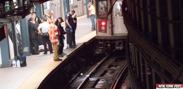 Acidente aconteceu na tarde do último sábado na estação Union Square, em Nova York - Reprodução/NY Post