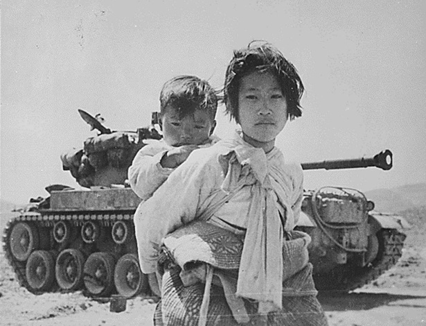 A Guerra da Coreia causou a morte de cerca de 1,2 milhão de pessoas - AFP