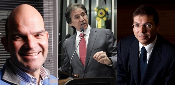 A partir da esq., o engenheiro Marcelo Beltrão de Almeida (PMDB-PR), Eunício Oliveira (PMDB-CE) e Josué Alencar (PMDB-MG), alguns dos candidatos mais ricos das eleições em 2014