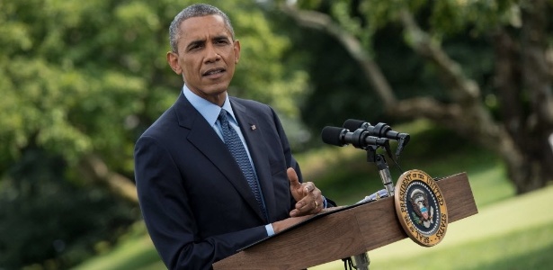 Na Casa Branca, Obama fala sobre a situação da Ucrânia e amplia sanções à Rússia - Nicholas Kamm/AFP