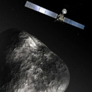 A sonda Rosetta deve orbitar o cometa 67P/Churyumov-Gerasimenko por um ano - AFP