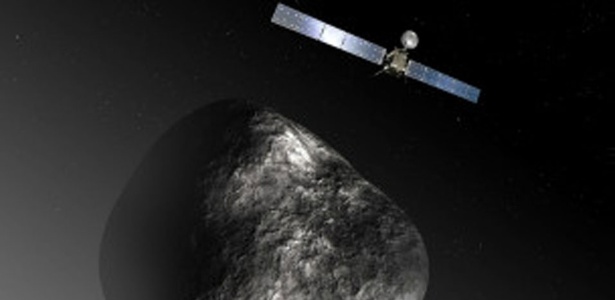 A sonda Rosetta deve orbitar o cometa 67P/Churyumov-Gerasimenko por um ano - AFP