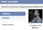 Facebook: lista de interesses agrupa suas páginas e perfis preferidos - Reprodução 