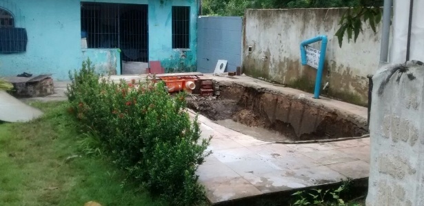 Ladrões roubaram piscina em casa na Ilha de Itaparica (BA) - Arquivo pessoal