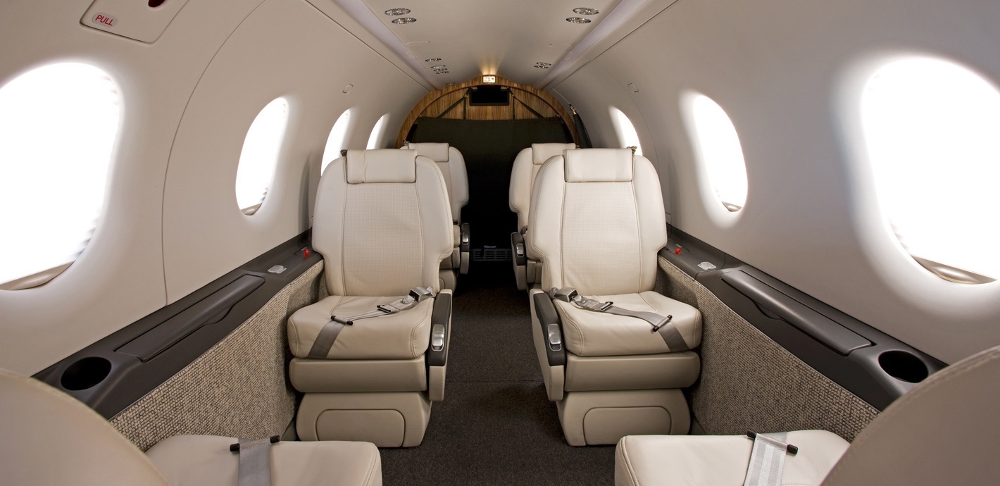 PC-12, da Pilatus Aircraft, representada pela TAM Aviação Executiva. O modelo foi usado pela jornalista e piloto Amelia Earhart (homônima da famosa aviadora desaparecida no Oceano Pacífico) para dar uma volta ao mundo - Divulgação