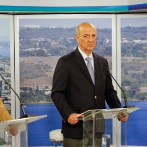 José Roberto Arruda (PR) durante debate promovido pelo UOL, Folha de S. Paulo e SBT