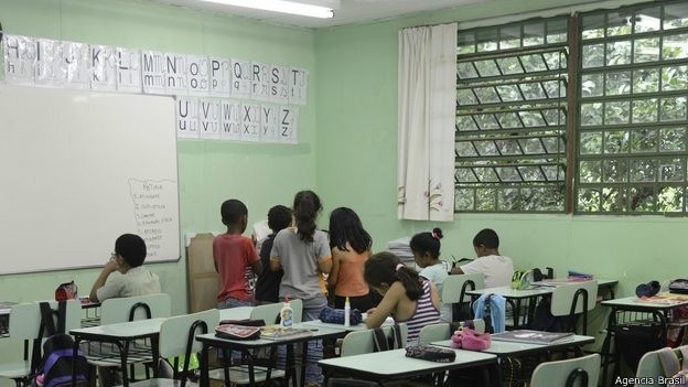 Escola no Rio Grande do Sul. Foto veio com matéria da BBC
