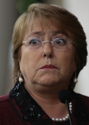 A presidente do Chile, Michelle Bachelet - Pedro Cerda/Agência Uno/Xinhua