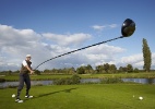 Entrou para o Guinness: o maior taco de golfe da história - Ranald Mackechnie/Guinness World Records/AFP