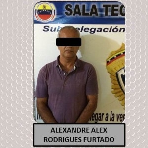  Procurado pela Interpol, o brasileiro Alex Furtado, 44, foi preso na Venezuela. Ele é acusado de aplicar golpes em turistas em Bonito (MS) - Divulgação/CICPC/Venezuela