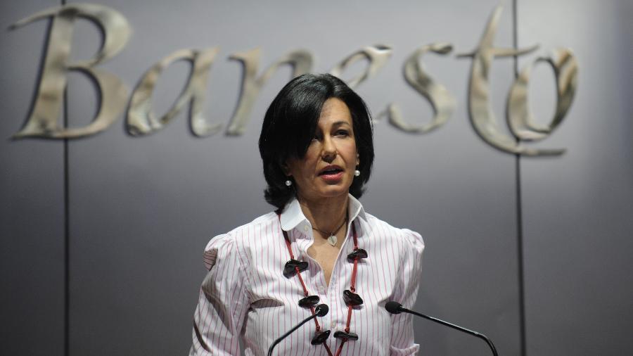Foto de arquivo tirada em 14 de janeiro de 2009 mostra Ana Patricia Botín, do Santander - AFP