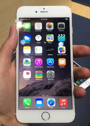 iPhone 6 Plus (5,5 polegadas) vem com tela de resolução de 1.920 x 1.080 pixels  - Reprodução/AppAdvice