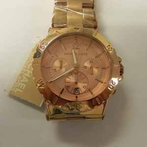 Relógio da grife Michael Kors, que será leiloado pela Receita Federal após ser apreendido no Aeroporto do Galeão - Divulgação/Receita Federal