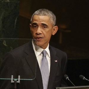 O presidente dos EUA, Barack Obama, defendeu o combate ao terrorismo do Estado Islâmico e da Al Qaeda em seu discurso na 69ª Assembleia Geral das Nações Unidas, em Nova York - Andrew Gombert/ EFE