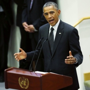 O presidente dos EUA, Barack Obama, discursa durante reunião das Nações Unidas em Nova York (EUA) - Kevin Lamarque/Reuters - 25.set.2014