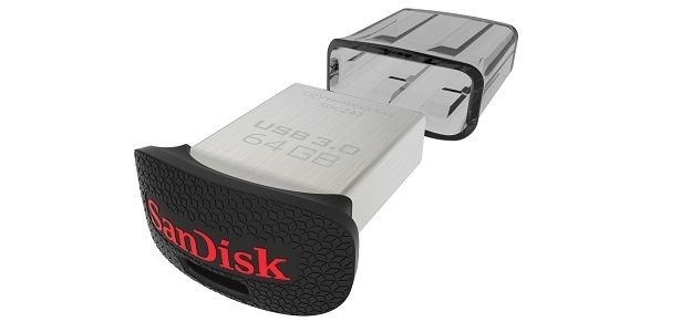 Pendrive Ultra Fit 3.0 da SanDisk é rápido e pequeno, mas pode ser perdido facilmente - Divulgação