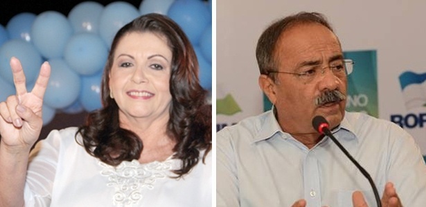 Suely Campos (PP), mulher de Neudo Campos, e o governador Chico Rodrigues (PSB) 