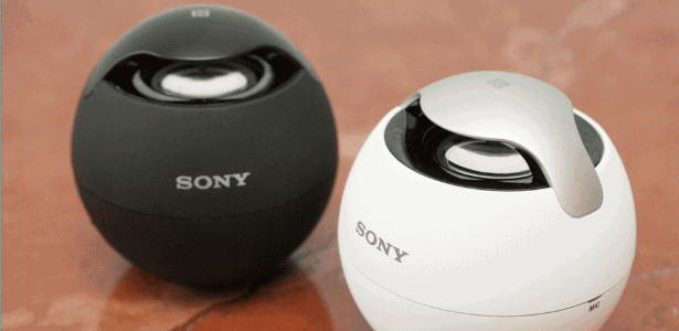 A caixa de som Sony SRS-BTV5 é prática, mas não possui muita qualidade de som - Divulgação