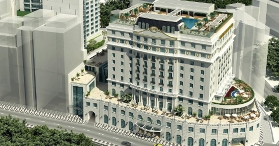 Projeto do Gloria Palace Hotel, revitalização promovida no hotel por Eike Batista