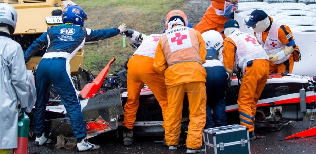 Acidente encerrou prematuramente o GP do Japão ano passado - Hiroshi Yamamura/EPA/Efe