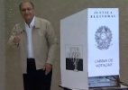 Candidato à reeleição em SP, Geraldo Alckmin (PSDB) vota no Morumbi - SBT/UOL