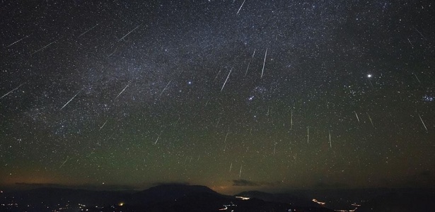 Chuva de meteoros do rastro do cometa Halley poderá ser vista no Brasil - Reprodução