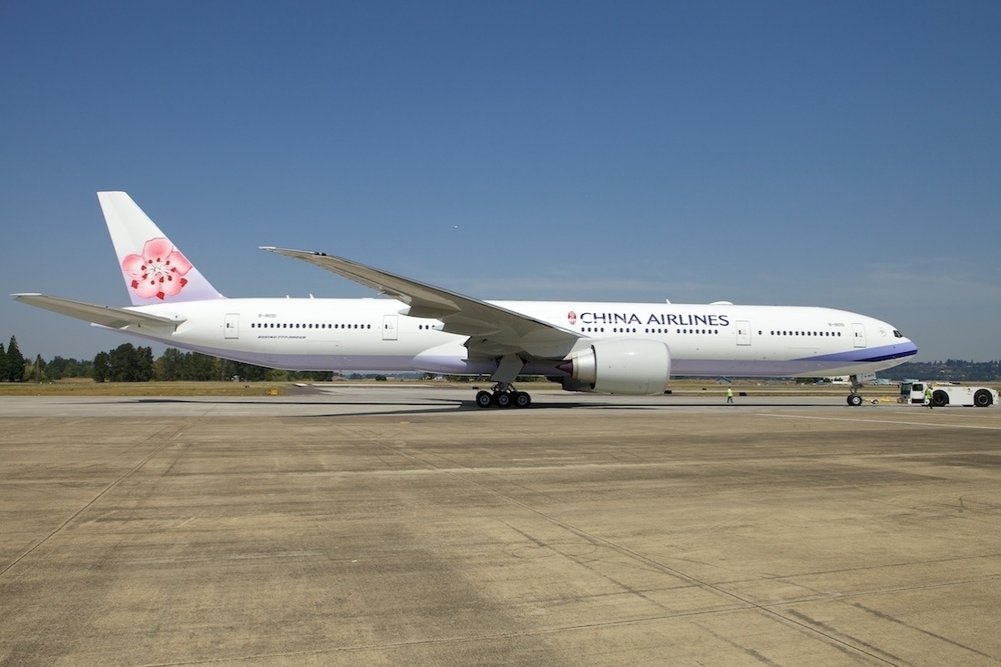 A China Airlines, companhia aérea do Taiwan, recebeu seu primeiro avião Boeing 777-300ER - Divulgação/China Airlines