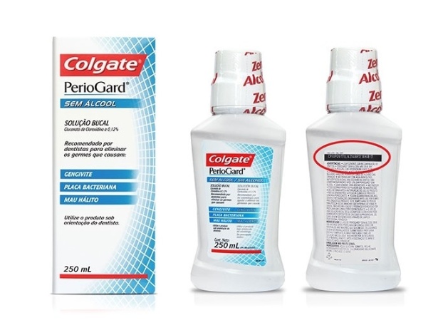 Enxaguante bucal Colgate PerioGard, alvo de recall anunciado pela Colgate - Divulgação