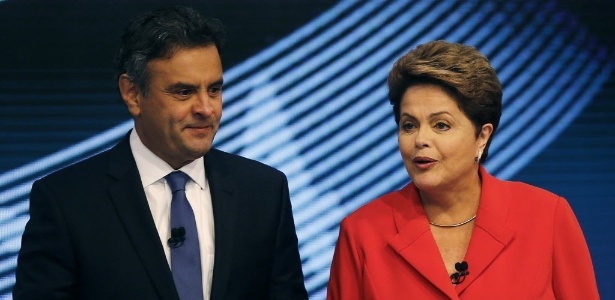 Aécio Neves (PSDB) e Dilma Rousseff (PT) participam do último debate do segundo turno das eleições